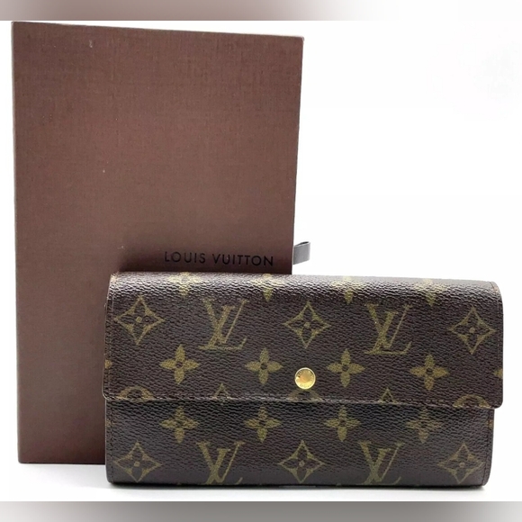 💖LOUIS VUITTON💖Monogram Pochette Porte Monnaie Credit Wallet - Picture 1 of 15